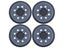 4 Packs 8 Hole Hook Loop Replacement Sanding Pad for DeWalt DWE64233 and N329079 Carousel 3