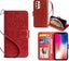 Samsung galaxy a33 5g Luxury Glitter PU leather Wallet Case card ID red Carousel 1