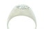Large Vintage 18K White Gold .60ct Round Diamond Cluster Matte Finish Domed Ring Carousel 6