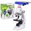 1200X Student Monocular Biological Microscope Set Carousel 10