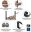NEW new Durable Steel Firewood Log Rack side Holder Hooks *Clearance* Carousel 16