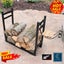 NEW new Durable Steel Firewood Log Rack side Holder Hooks *Clearance* Carousel 11
