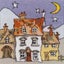 Michael Powell Cross Stitch Chart Pack: Mini Cottages 1 Carousel 1