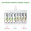 8 Slot Battery Charger AA AAA Rechargeable Batteries LCD Smart Charger for NiMH Carousel 4