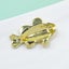 Cute Critters Brooch - Clown Fish - Green or Yellow Enamel With Crystals, Fun... Carousel 7