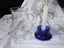 Beautiful Blue Glass, antique glass flute candle holder Carousel 3