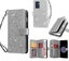 Oppo Reno 7 5G glitter leather double wallet multi card slots pockets sil Carousel 1