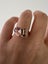 SALE! NEW 14k Rose Gold "Toi et moi" 5.60ctw Pear and Emerald Cut Morganite Ring Carousel 1