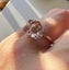 SALE! NEW 14k Rose Gold "Toi et moi" 5.60ctw Pear and Emerald Cut Morganite Ring Carousel 4