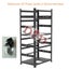12 GPU Miner/Mining Rig Frame/Case/Rack Dual Power Supply For Crypto Currency Carousel 6