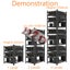 12 GPU Miner/Mining Rig Frame/Case/Rack Dual Power Supply For Crypto Currency Carousel 8