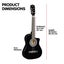 38in Cutaway Acoustic Guitar with guitar bag - Blac Carousel 3