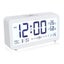 Sansai LED LCD Digital 12 24h Alarm Snooze Clock Date Temperature 5.2in Display Carousel 3
