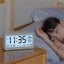 Sansai LED LCD Digital 12 24h Alarm Snooze Clock Date Temperature 5.2in Display Carousel 4