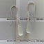 925 Sterling Silver Earrings with Cat's Eye Teardrop "Larado" (White) Carousel 2