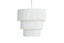 Wood Candle Stick Tiered Chandelier In White Carousel 1