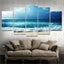 ON SALE FREE SHIPPING - Large 5 Piece Canvas Art Print - Wave Carousel 6