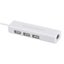Micro Usb To Network Lan Ethernet Rj45 Adapter With 3 Port 2.0 Hub Compliant In Carousel 3