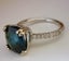 2.75CT BLUE COLOUR STONE & DIAMOND 14K SOLID WHITE GOLD RING Carousel 7
