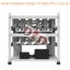 12 GPU Miner/Mining Rig Frame/Case/Rack Dual Power Supply For Crypto Currency Carousel 4