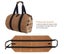 Heavy Duty Firewood Log Carrier - 16oz Waxed Canvas Carousel 4