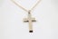 9ct Gold Solid Cross Pendent Carousel 1