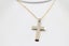 9ct Gold Solid Cross Pendent Carousel 6