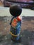 Vintage 1950s Oriental Silk Kokeshi Doll Carousel 3