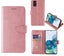 Moto G22 wallet case cowhide finish 3 card slots 1 pocket rose gold Carousel 1