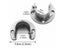 Stainless Steel Clothes Rail Closet Pole Bathroom Rod Carousel 4