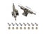 Finger SkateBoard Wooden Fingerboard Toy Professional Stents Finger Skate Set Carousel 6