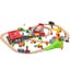 Wooden Train Tracks & Trains Construction Toys-Railway Station Carousel 5