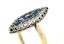 Antique French 18k Gold Silver GIA NO HEAT Pave Sapphire & Diamond Navette Ring Carousel 5