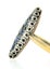 Antique French 18k Gold Silver GIA NO HEAT Pave Sapphire & Diamond Navette Ring Carousel 7