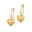 14K Yellow Gold Drop Heart Earrings Carousel 1