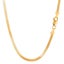 10k Yellow Solid Gold Imperial Herringbone Chain Necklace, 2.8mm Carousel 1