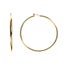 10k Yellow Gold 1.5mm Shiny Round Tube Hoop Earrings Carousel 5