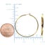10k Yellow Gold 1.5mm Shiny Round Tube Hoop Earrings Carousel 6