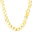 14k Yellow Gold Comfort Curb Chain Necklace, 8.2mm Carousel 1