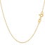 10k Yellow Gold Rope Chain Necklace, 0.5mm Carousel 1