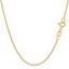 10k Yellow Gold Round Rolo Link Chain Necklace, 1.9mm Carousel 1