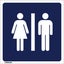 42 EMMJAY- TOILET ladies / men sign 150x150mm for hotel motel portaloo portacom Carousel 1
