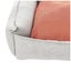 M-Pets Large 61 x 23 x 86 cm Moon Dog Pet Bed Orange Grey Anti Slip Soft Comfy Carousel 4