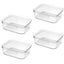 4PCS Food Storage Containers Organizer Refrigerator Storage Box Carousel 1