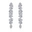 18K White Gold Chandelier Crystal Bridal Earrings "Shivanna" Carousel 6