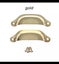 Gold (brass) Medicine Drawer handles Carousel 1