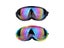 2X Ski Goggles Snowboard Goggles Ski Glasses for Adult Balck Multicolor Carousel 1