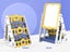 Kids Bookshelf Bookcase 5 Tier with Drawing Board Carousel 3