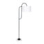 Sarantino Metal Floor Lamp with Marble Base & Off-White Shade Carousel 1