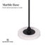 Sarantino Metal Floor Lamp with Marble Base & Off-White Shade Carousel 3